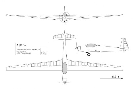Dreiseitenansicht ASK 14